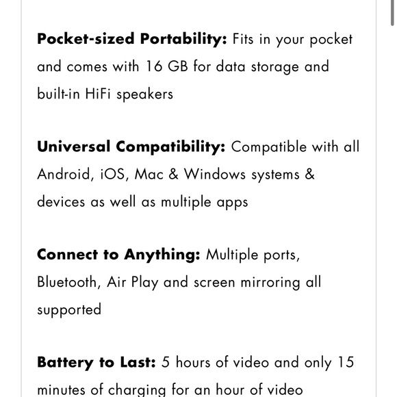 PIQO Smart Mini Projector - Picture 8 of 8